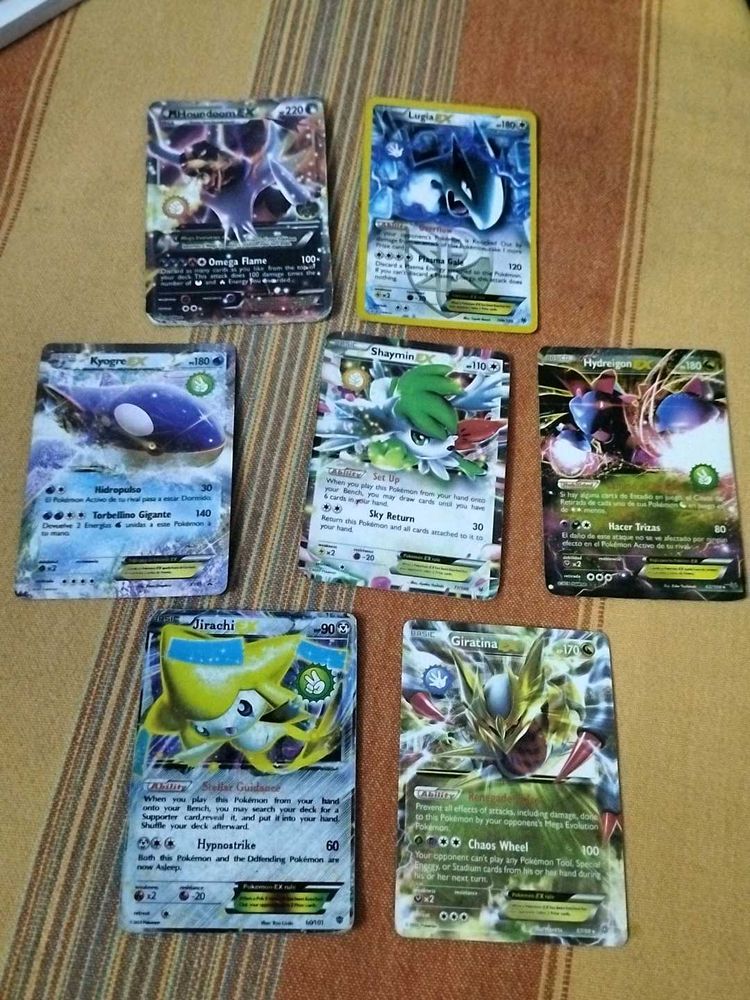 7 EX Pokemon Cards