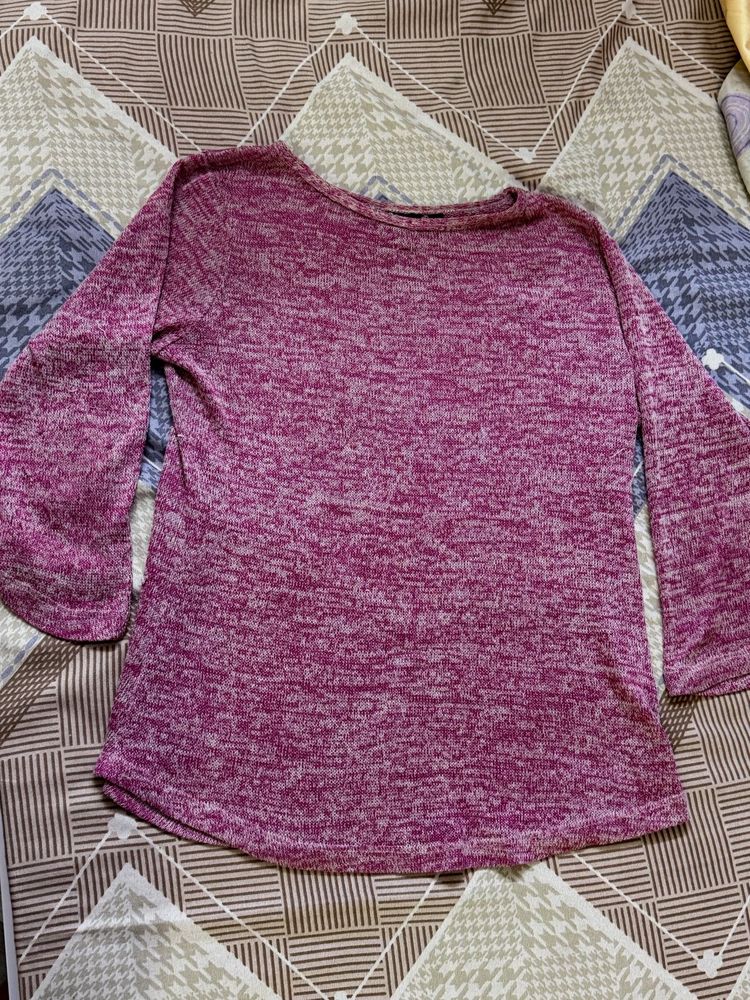 Purple Long Sleeve Top