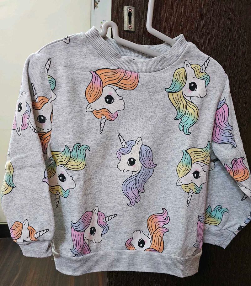 Unicorn Print Kids Sweatshirt
