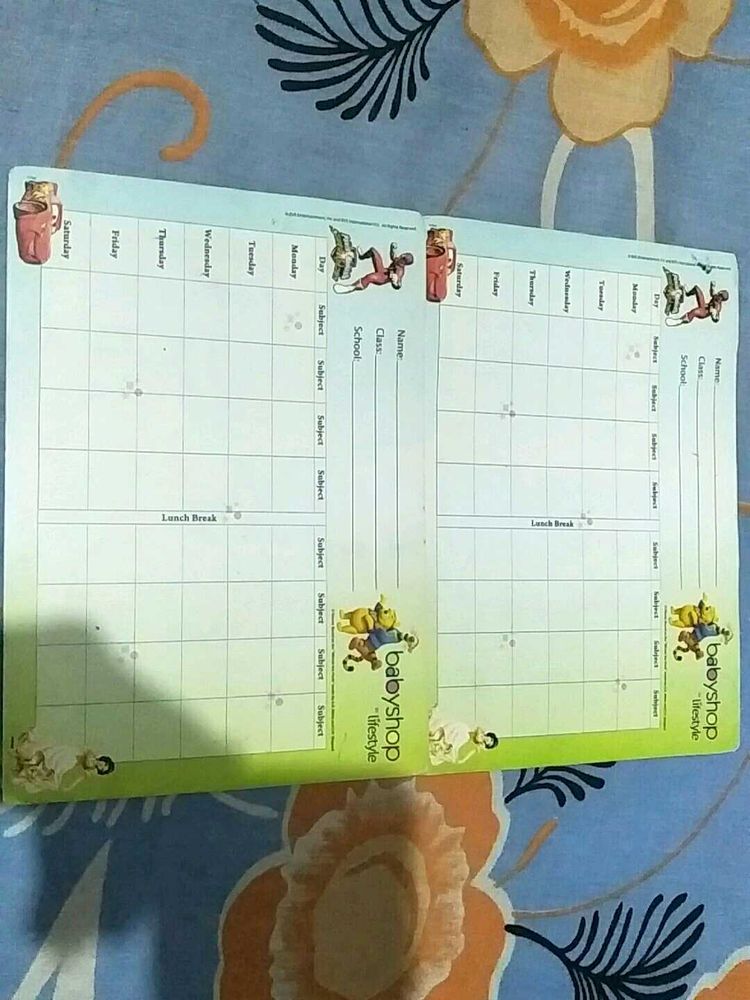 Time table For Children
