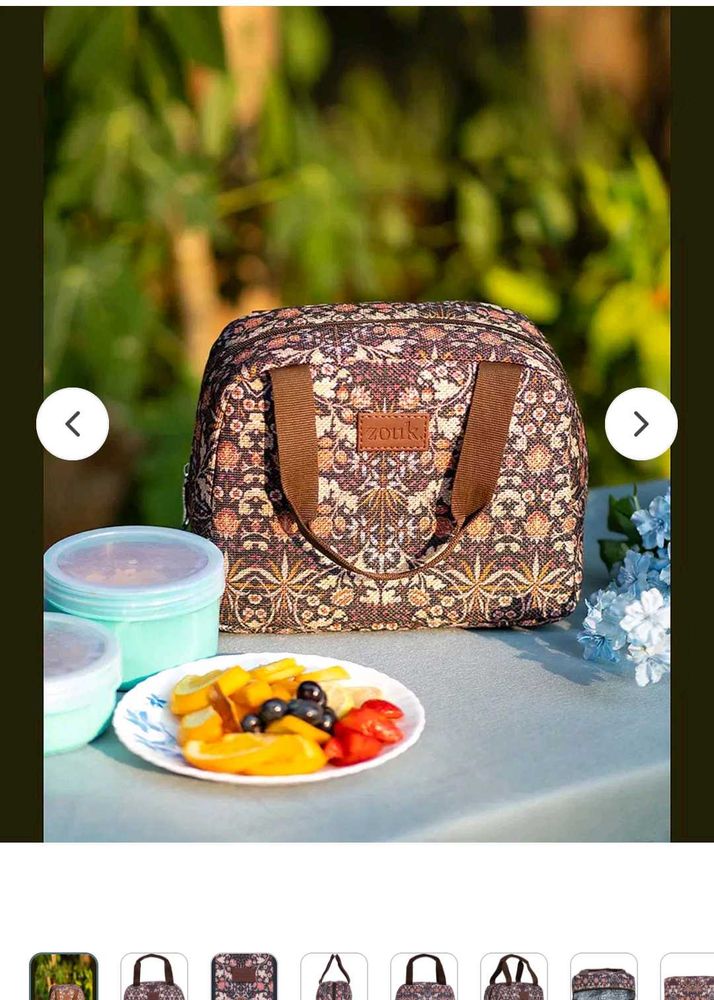 Zouk Floral Print Lunch Bag