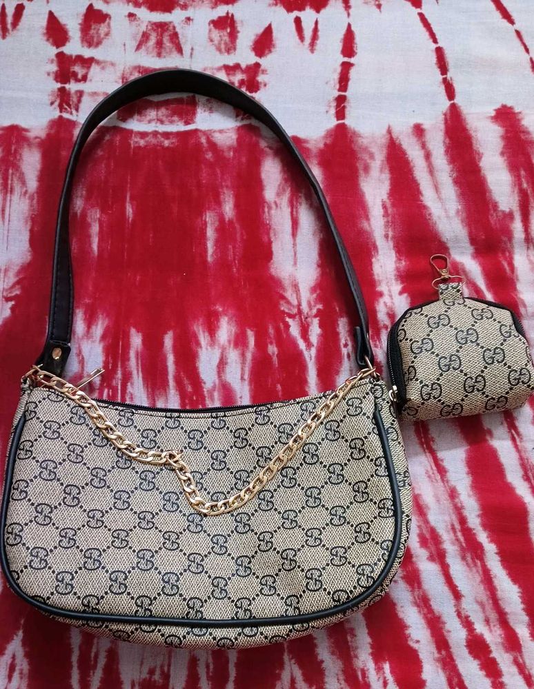Women &amp; Girls Floral Print Faux Leather Bag