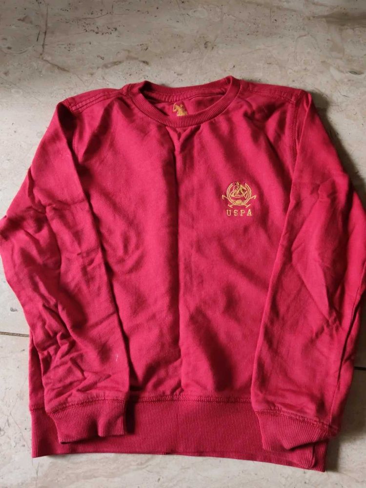 USPA Red Pullover Sweater