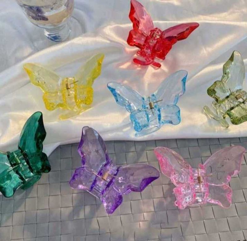 Butterfly Hair Clips - Colorful Set Of Four