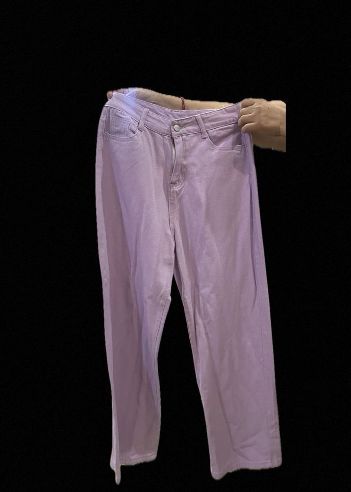 Urbanic Wide Leg Lilac Jeans With Tags