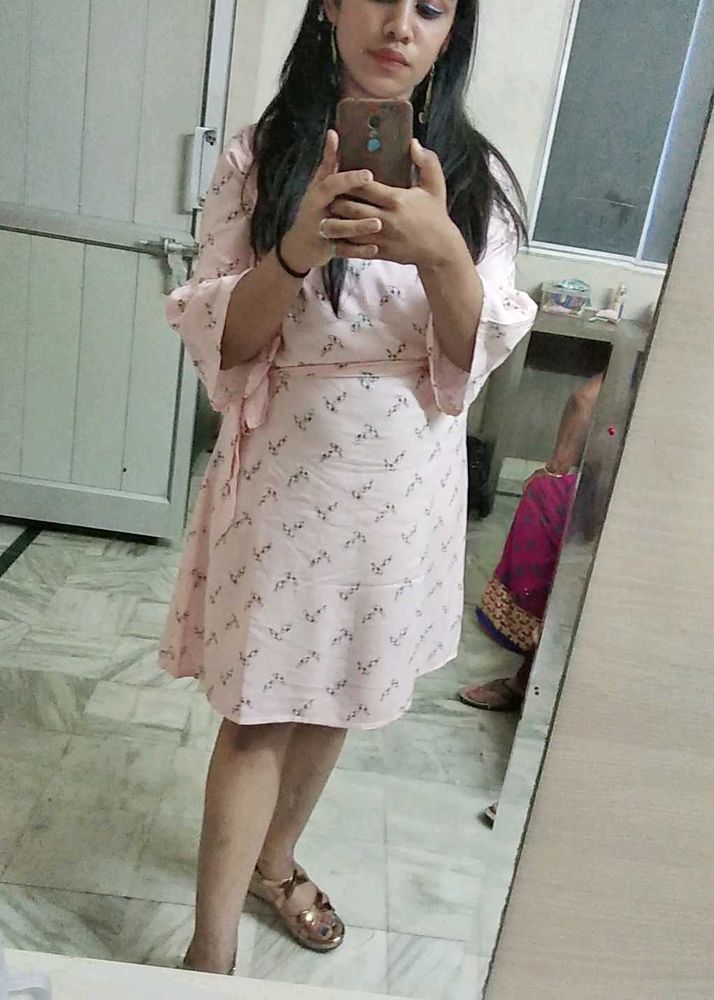 Pink Floral Dress