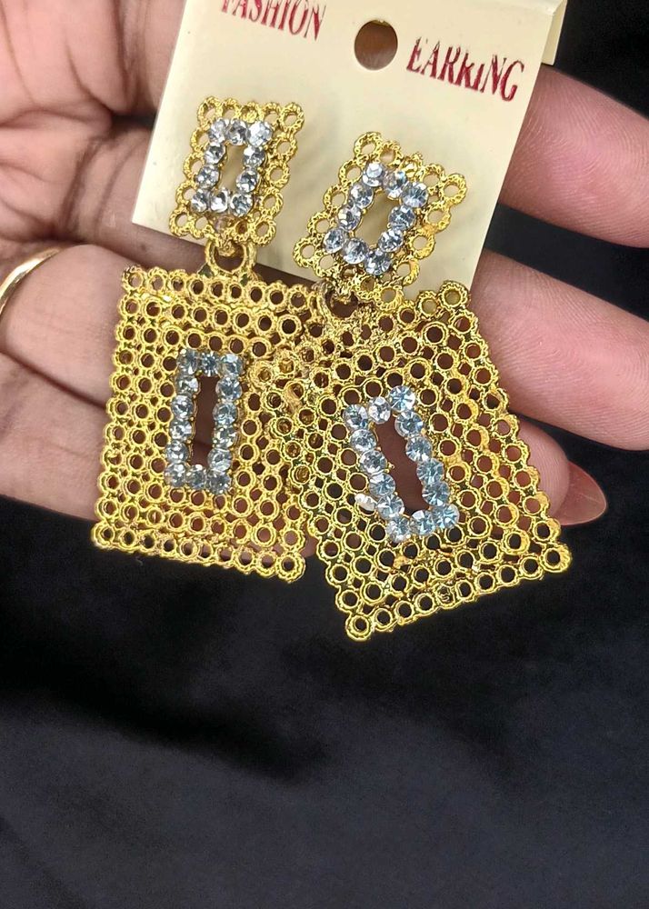 Gold Statement Earrings
