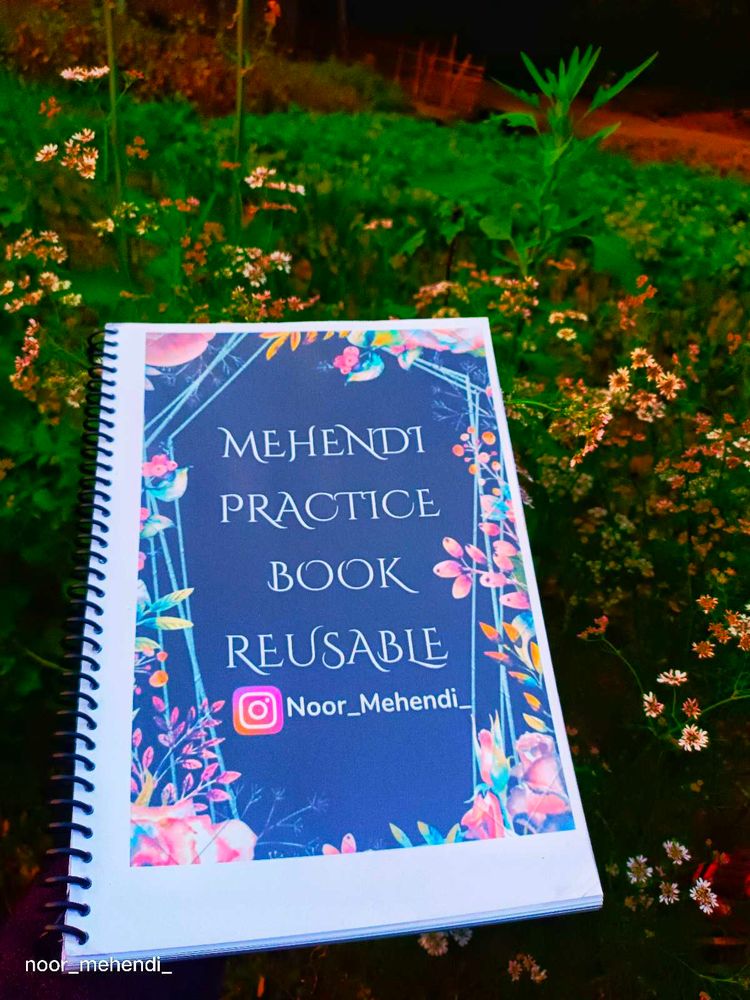 Mehendi Practice Book, Reusable Book