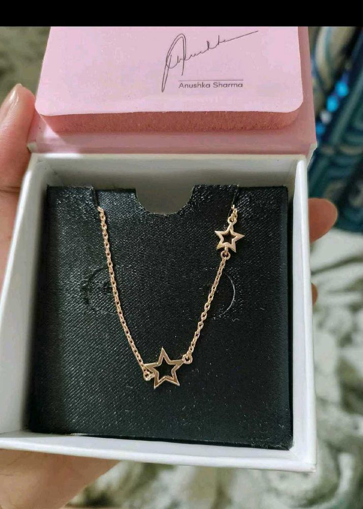 Giva Crossed Lovers Rose Gold Necklace