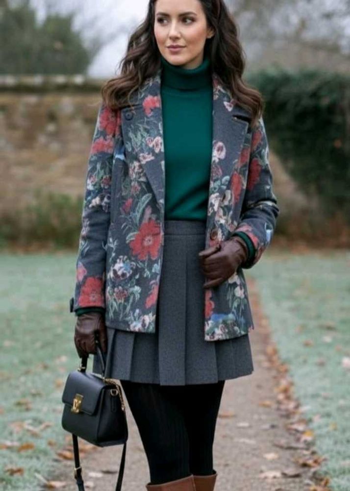 Floral Print blazer