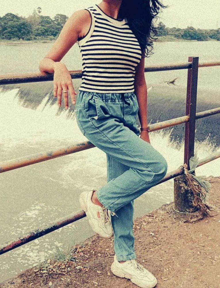 Striped Knit Tank Top 32-36 size