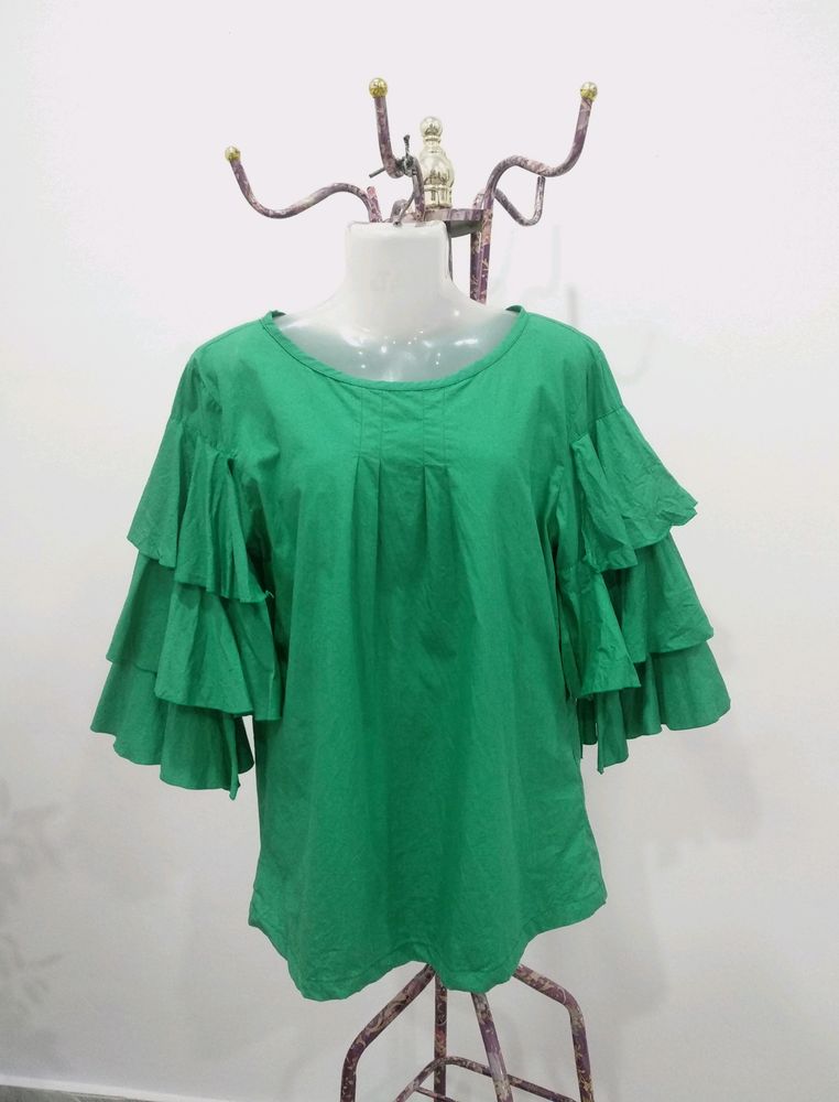 Ruffle Sleeves Top