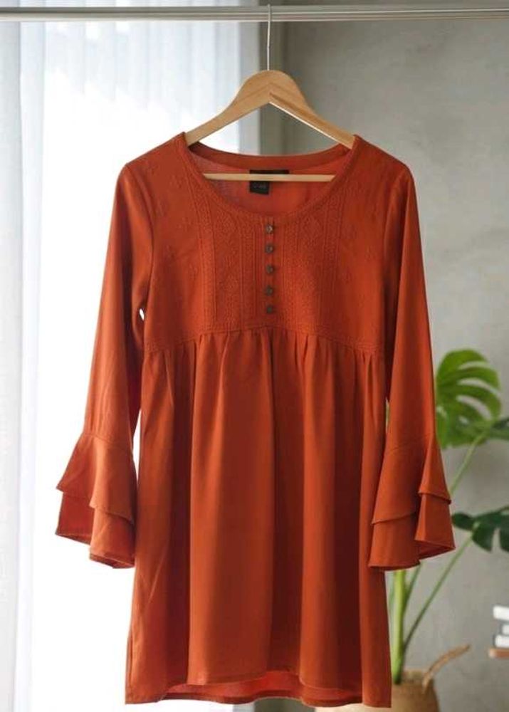 Zola Rust Tunic Top