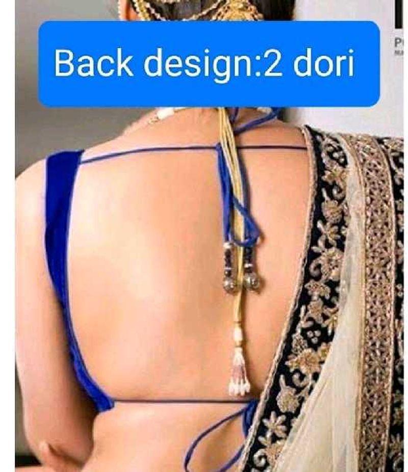 Non Padded Deep Neck Georgette Blouse