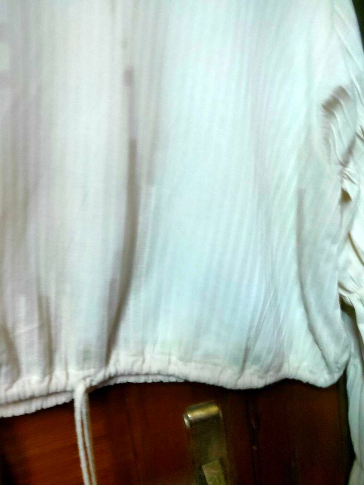 White Long Sleeve Top