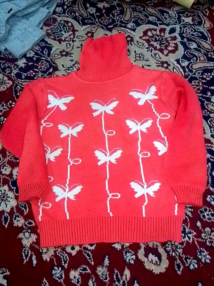 Cute Butterfly Kids Sweater