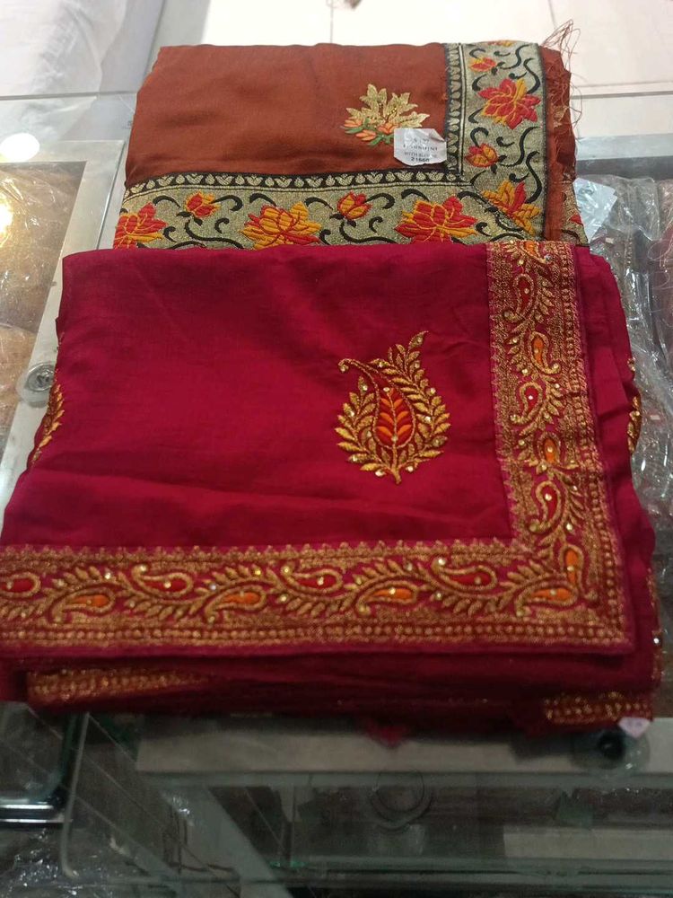 Elegant Embroidered Saree