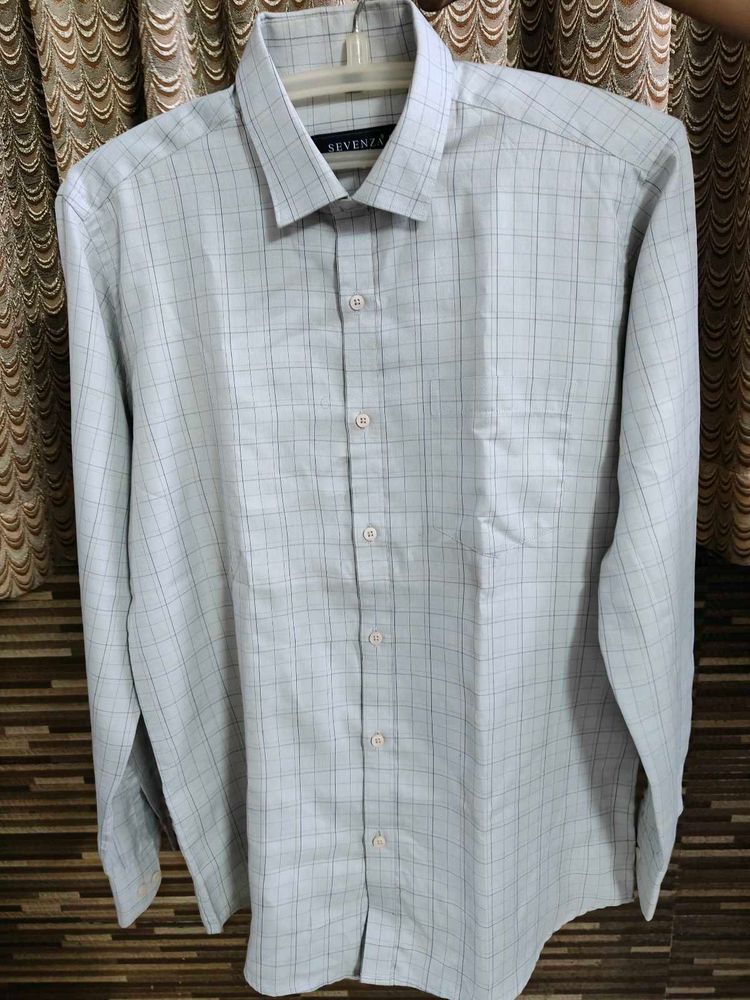 Men&#39;s Checked Long Sleeve Shirt