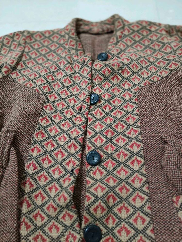 Vintage Patterned Cardigan
