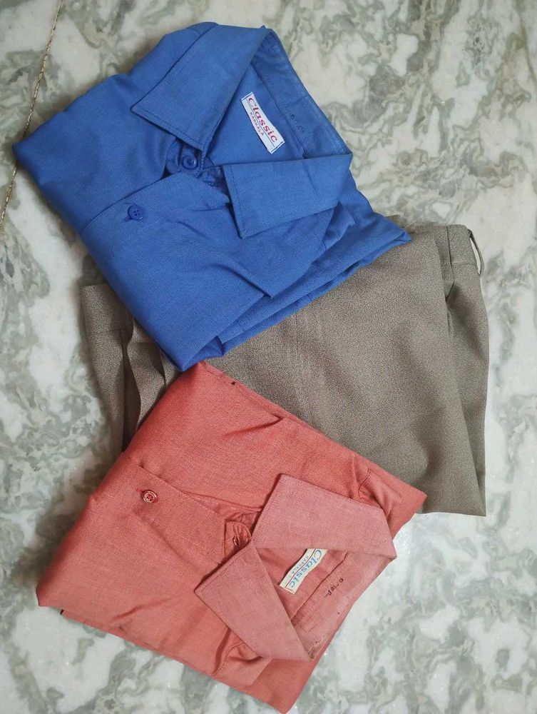 Red Blue Pant Shirt Combo