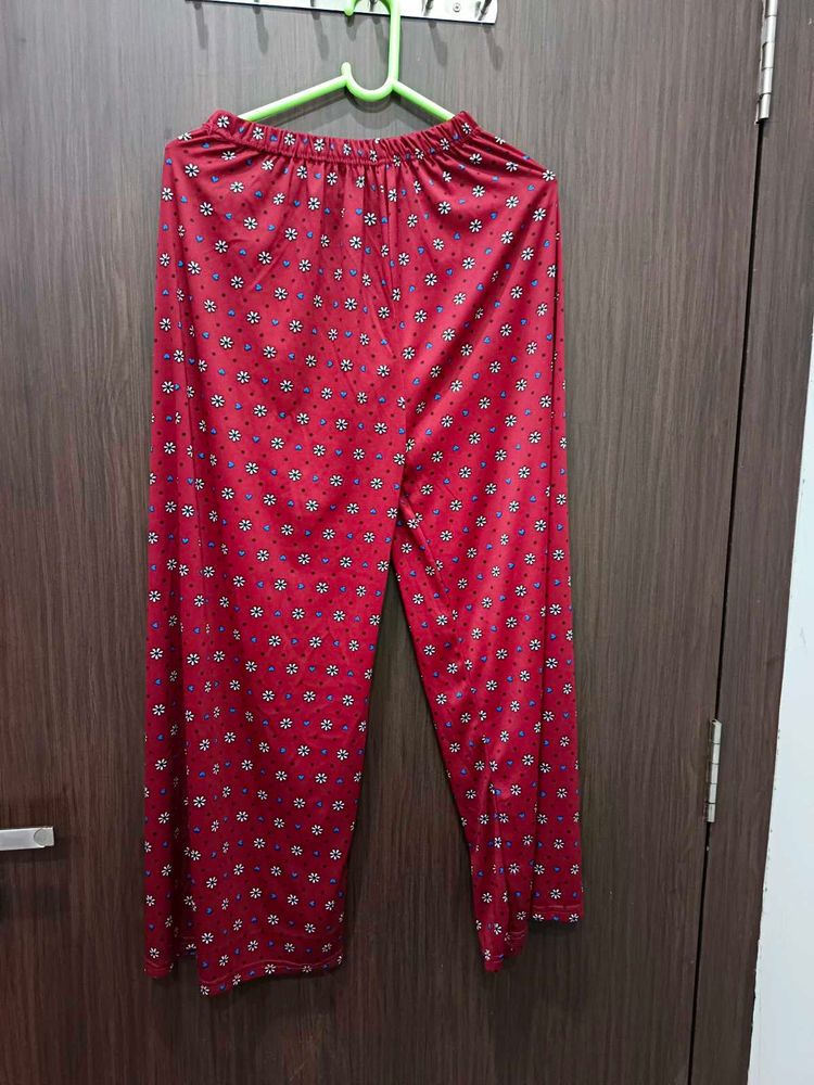 Red Floral Lounge Pants