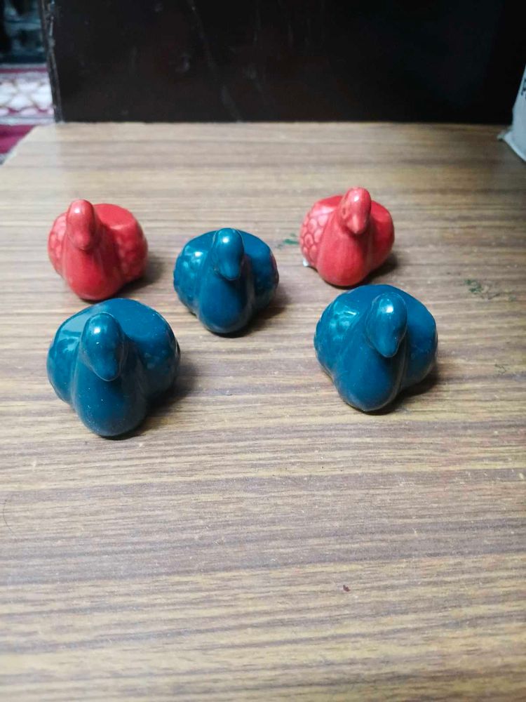 Vintage Bird Figurines (Set of 5)