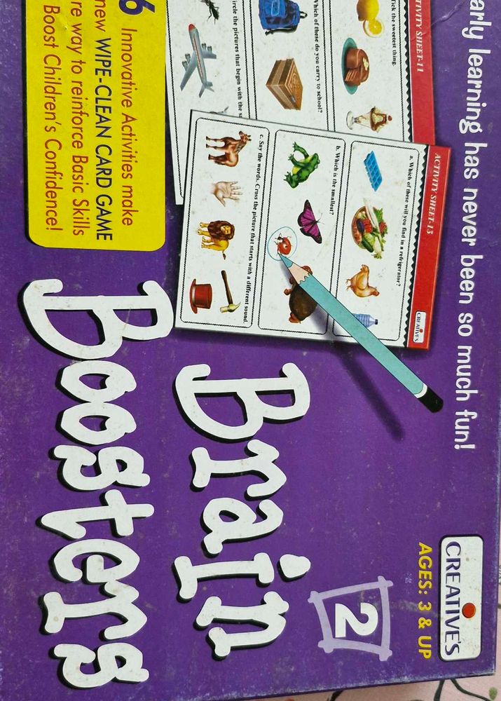 Brain Boosters Wipe-Clean Card Game