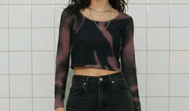 Stylish Tie-Dye Crop Top