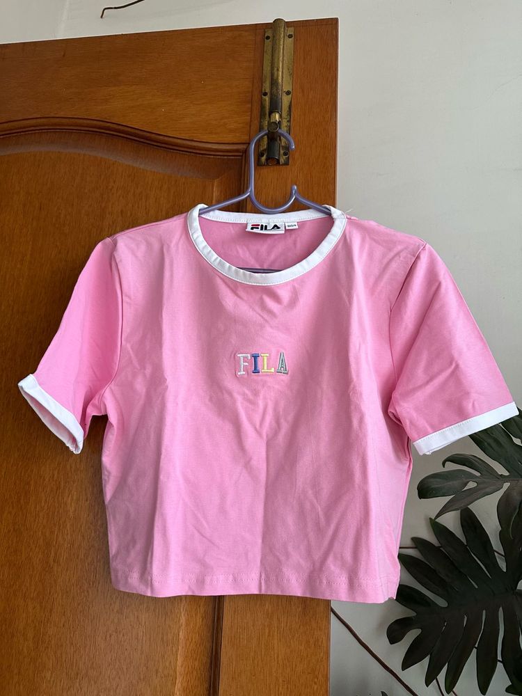 Fila Pink Crop Top