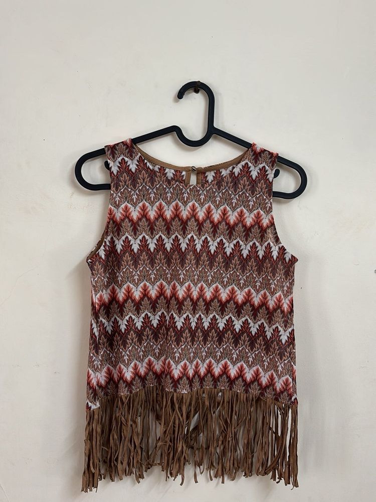 Boho Top with fringes