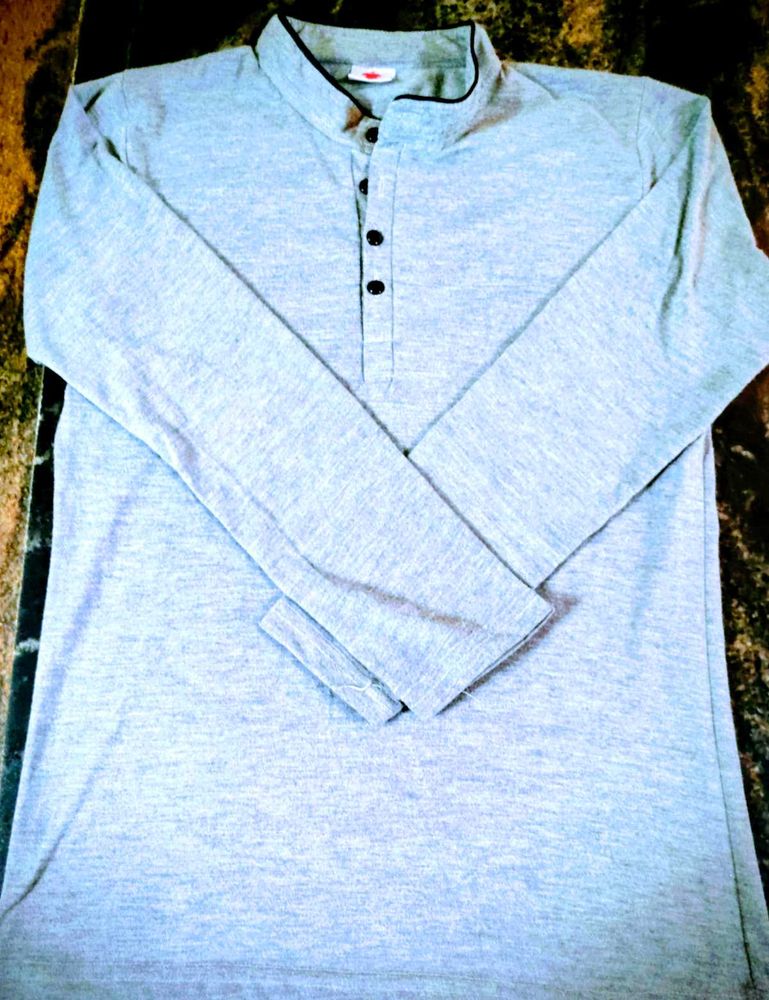 Grey Long Sleeve T-Shirt