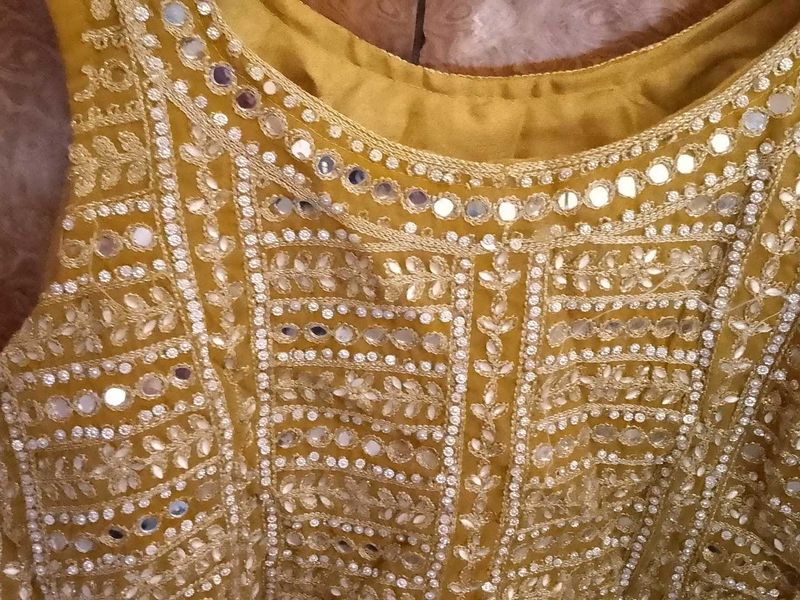 Embroidered Blouse with beautiful mirror work