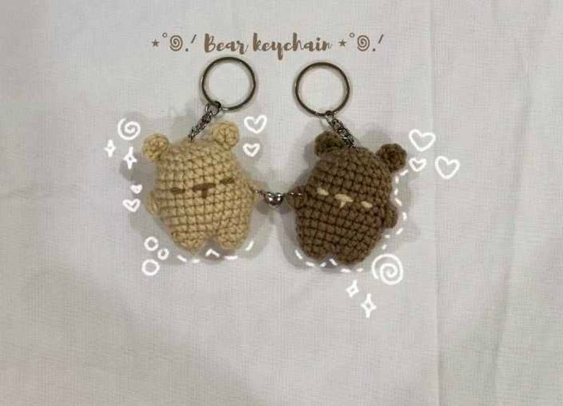 Crochet Bear Keychains🤎🧸