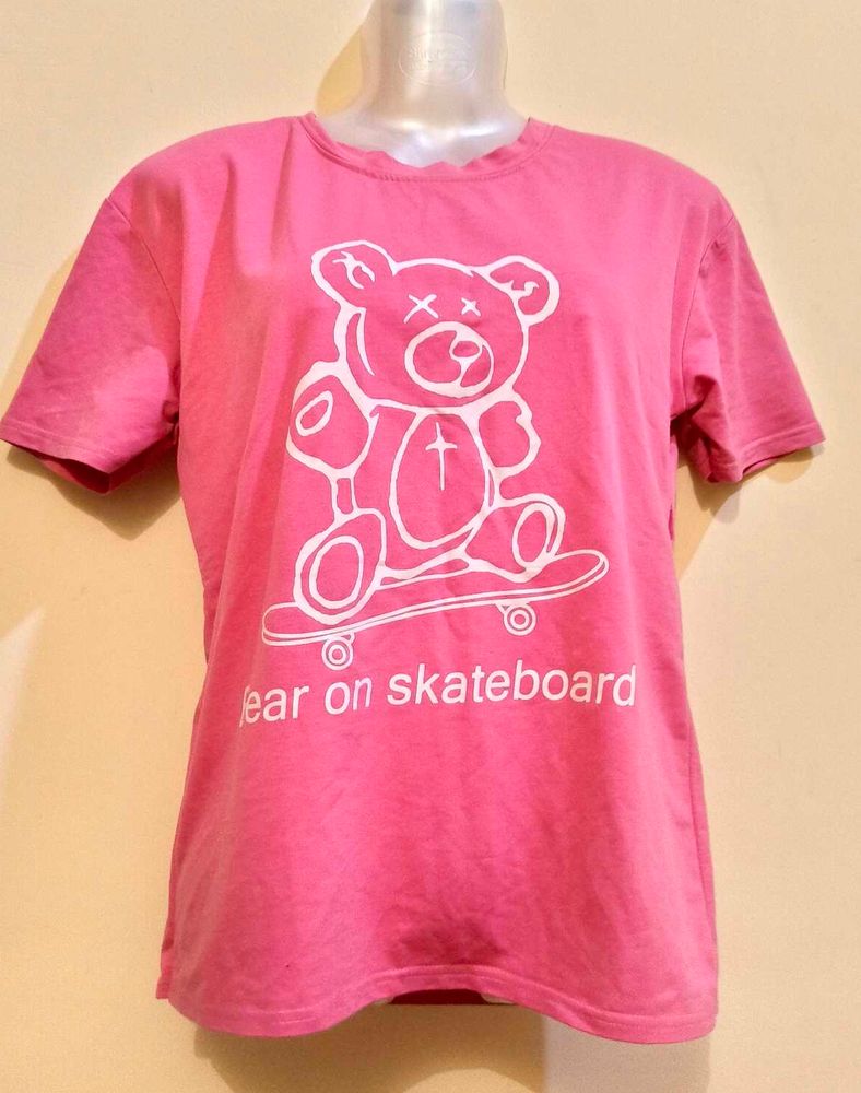 Size M/L 🎁Buy 2 Get 1 Free🎁Pink Bear Graphic Tee