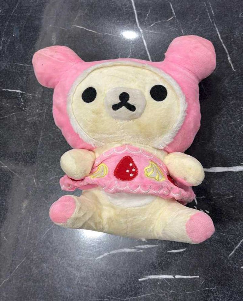 Pink Rilakkuma Strawberry Plush