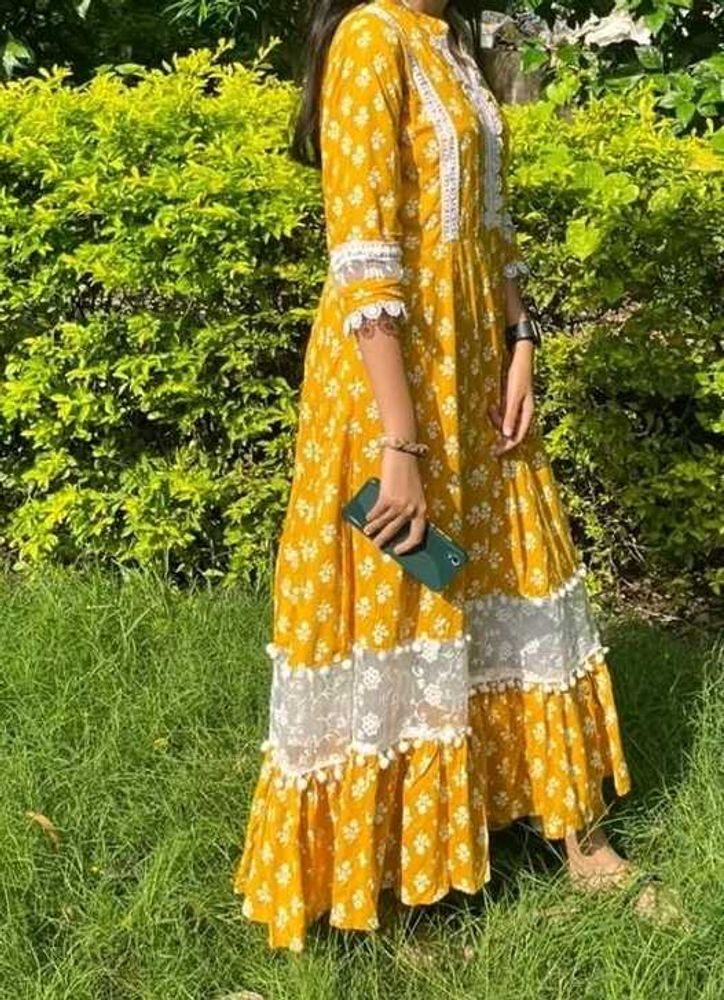 Boho Yellow Dress Women