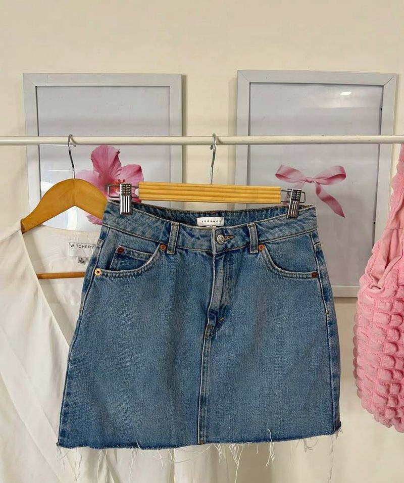 Topshop Denim Mini Skirt