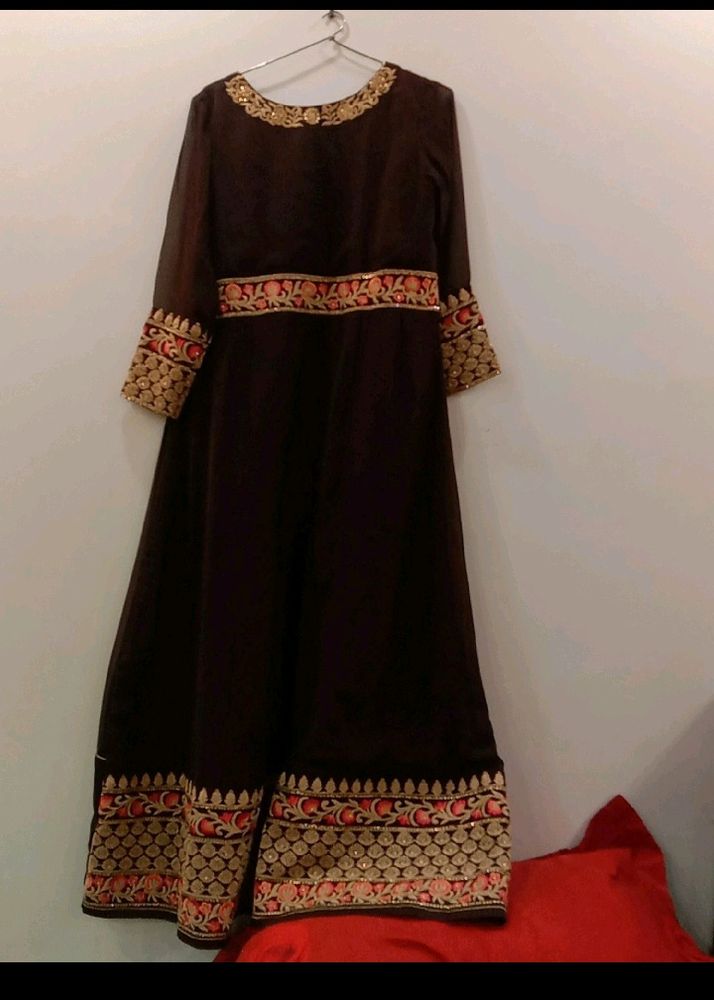 Women Anarkali Floor Tuch Suit Pant With
