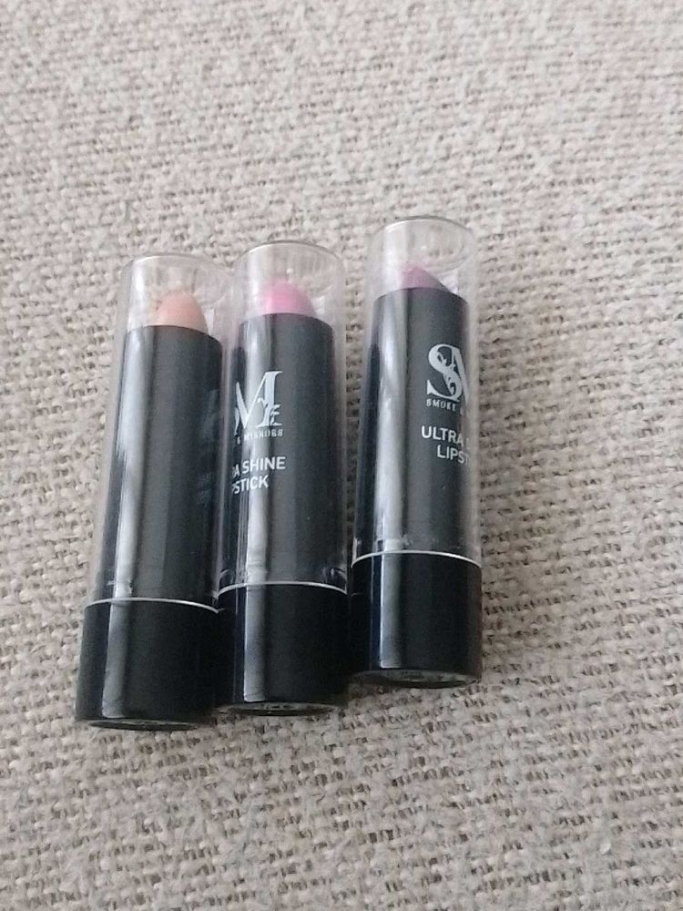 3  Smokes &amp; Mirror Lipstick Never Used Before