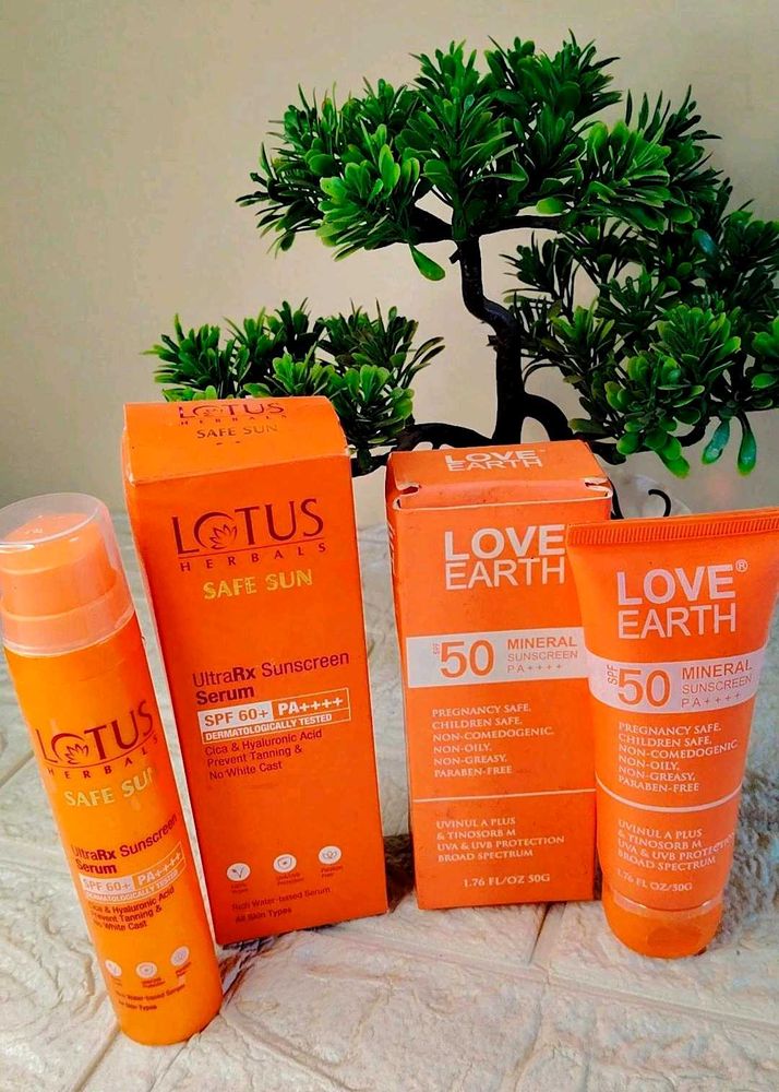 Combo Of Sunscreens ✨