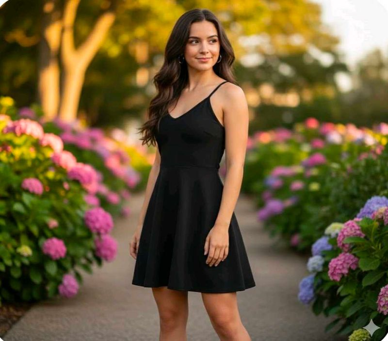Chic Black Fit &amp; Flare Dress