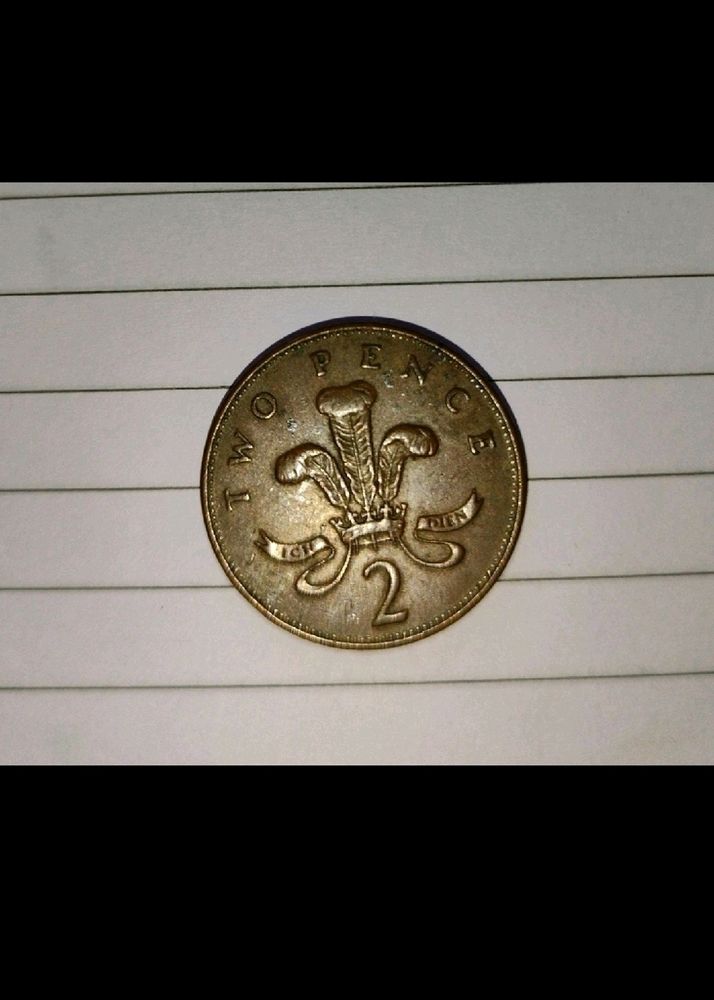 Two Pence Coin For Collection