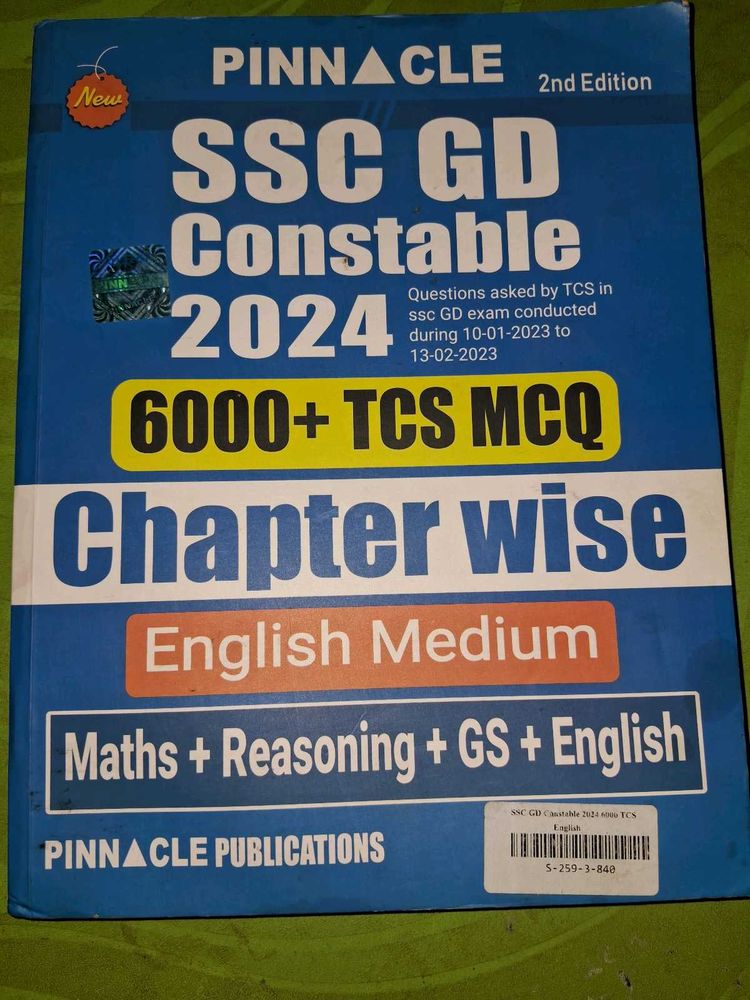 Pinnacle 2nd edition SSC GD CONSTABLE 2024