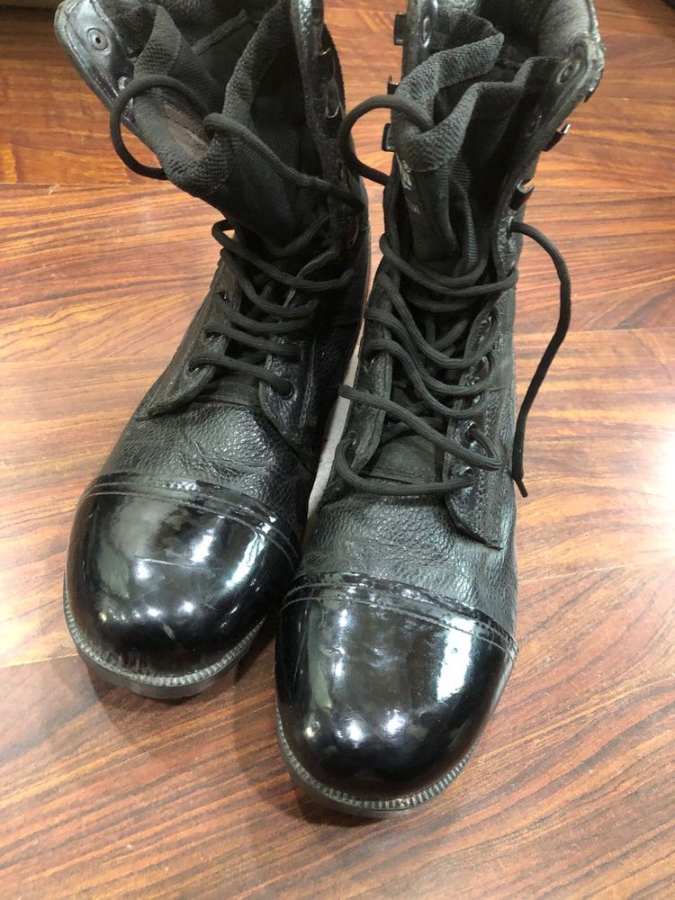 Black Combat Boots UK11