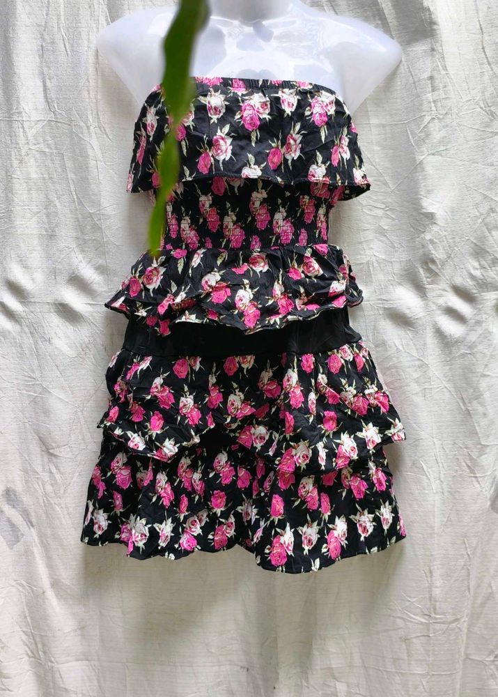 6196. CUTE PARTY RUFFLE DRESS
