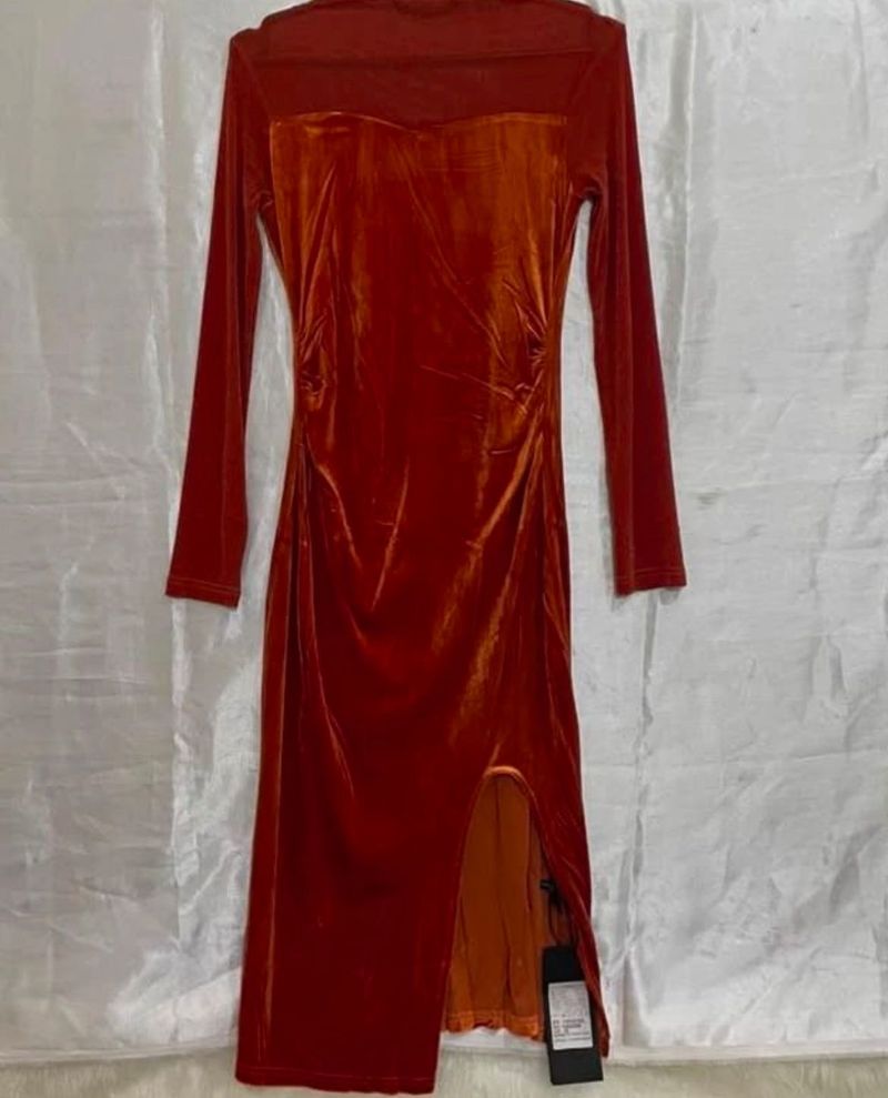 Velvet Midi Dress