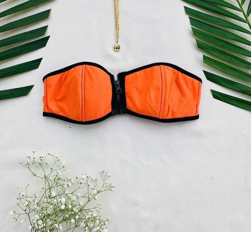 Orange Bikini Top