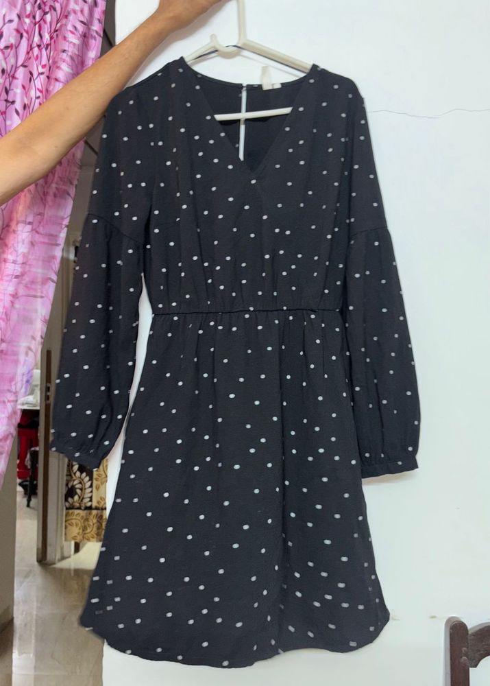 Black Polka Dot Dress