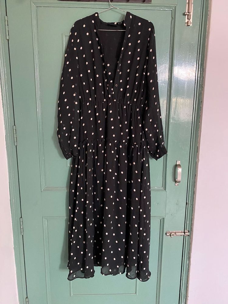 Polka Dot Maxi Dress