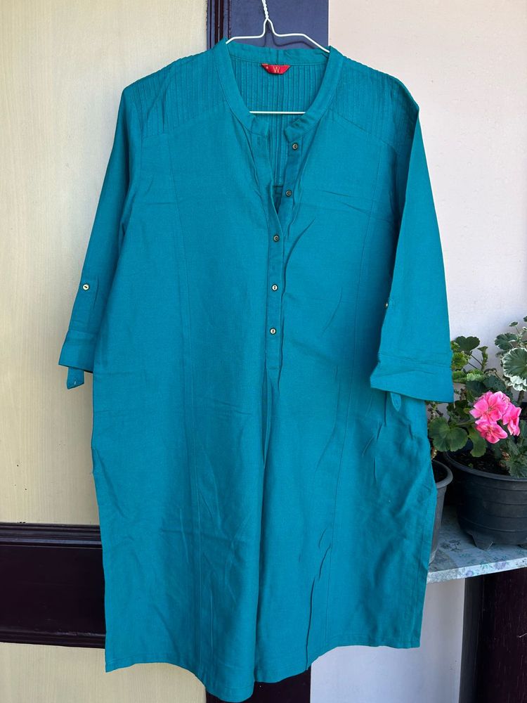 Teal Kurti Tunic Dress